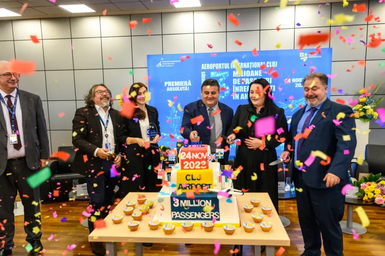 Aeroportul Internaţional Cluj a ajuns în premieră absolută la 3 milioane de pasageri