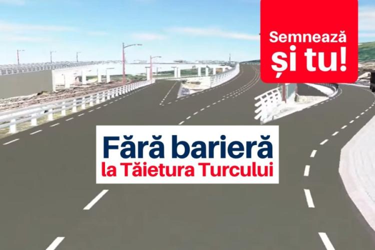 Petiție - ”Fără barieră la Tăietura Turcului!”. Se cere refacerea proiectului la pasajul de la Tăietura Turcului