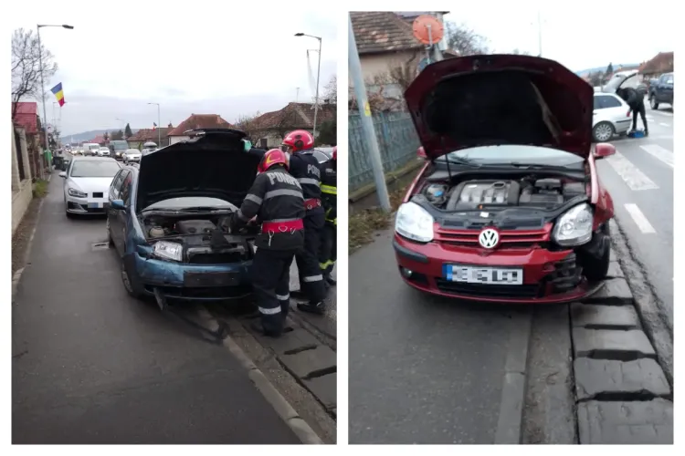 ACCIDENT cu trei mașini la ieșire din Florești, spre Gilău - FOTO