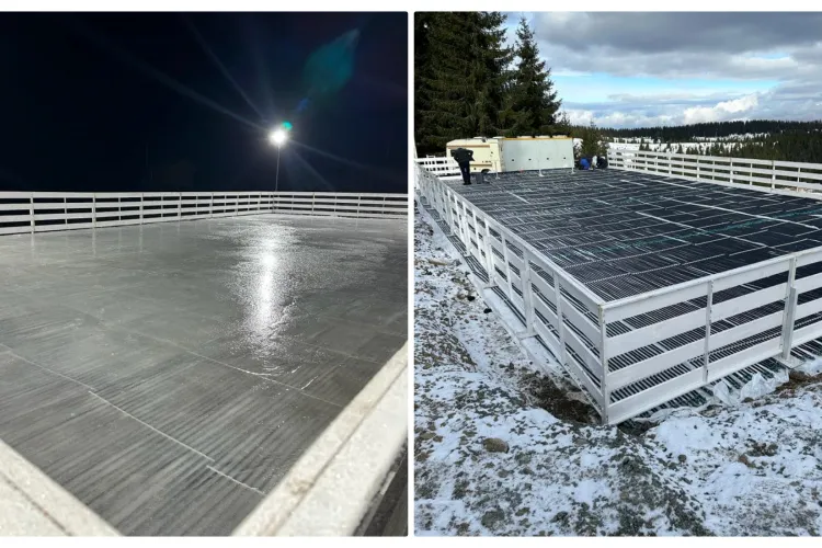  Patinoar la Mărișel, într-o zonă superbă de munte! Va fi noua atracție a Clujului - FOTO