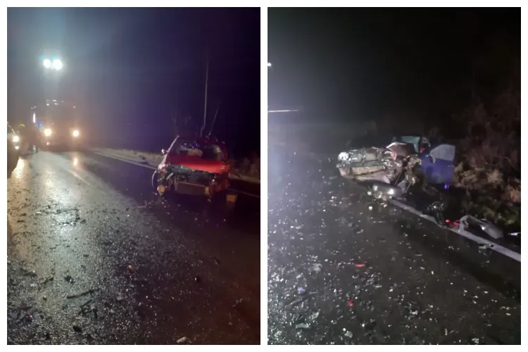 Accident grav în Bologa! Două persoane au fost transportate la spital - FOTO