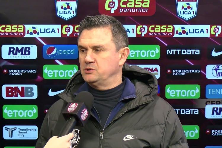 Cristi Balaj acuză arbitrajul după Universitatea Craiova - CFR Cluj 1-0: „Nu există dubiu”