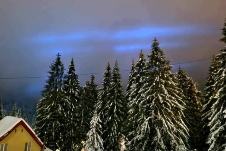Fenomen uluitor în Apuseni. Aurora boreală albastră a apărut pe cer: „Incredibil mi s-a părut” - FOTO