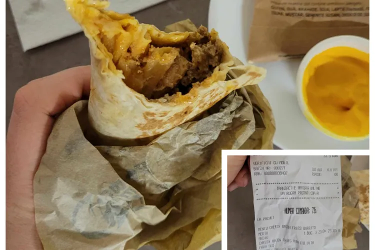Ce a găsit o clujeancă într-un preparat comandat la Taco Bell, în Iulius Mall, a șocat-o: „Dacă nu se înțelege bine, vă zic eu, o bucată de plastic”