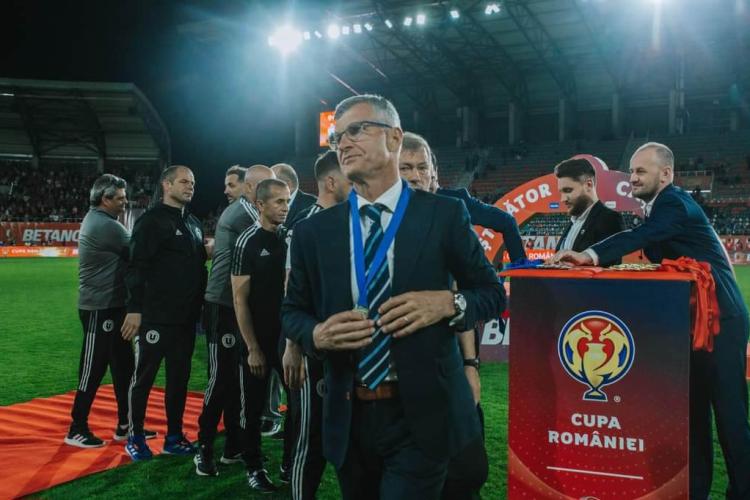 Neluțu Sabău a stabilit următorul obiectiv al Universității Cluj: „Trebuie să ne calificăm mai departe în Cupa României”