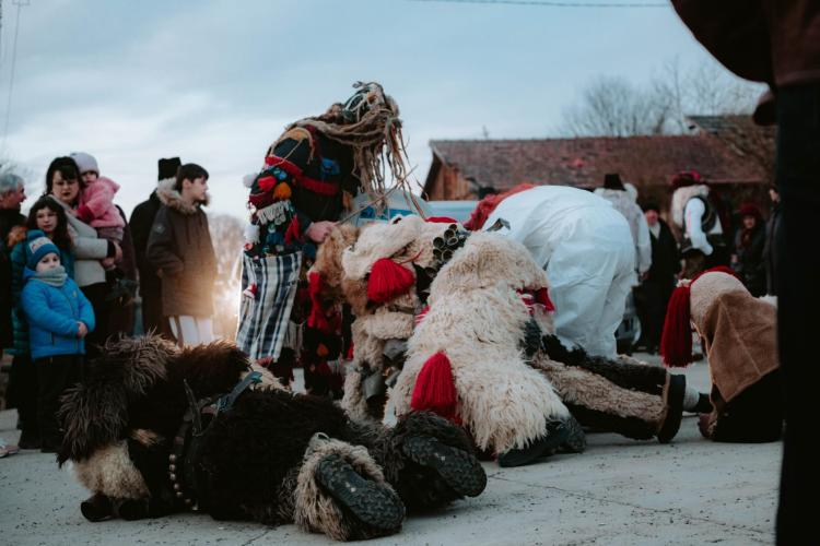 „Jocul urșilor” din Bucovina: Cum arată tradiția seculară de alungare a spiritelor rele într-un sat din Suceava, costumele sunt păstrate cu sfințenie-VIDEO