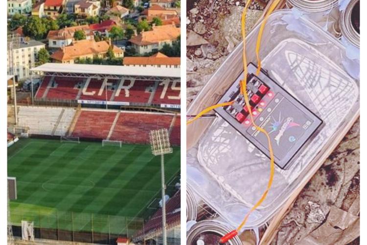 Alertă cu bombă pe stadionul CFR Cluj. A fost descoperit un dispozitiv suspect ”plantat” în sectorul U Cluj