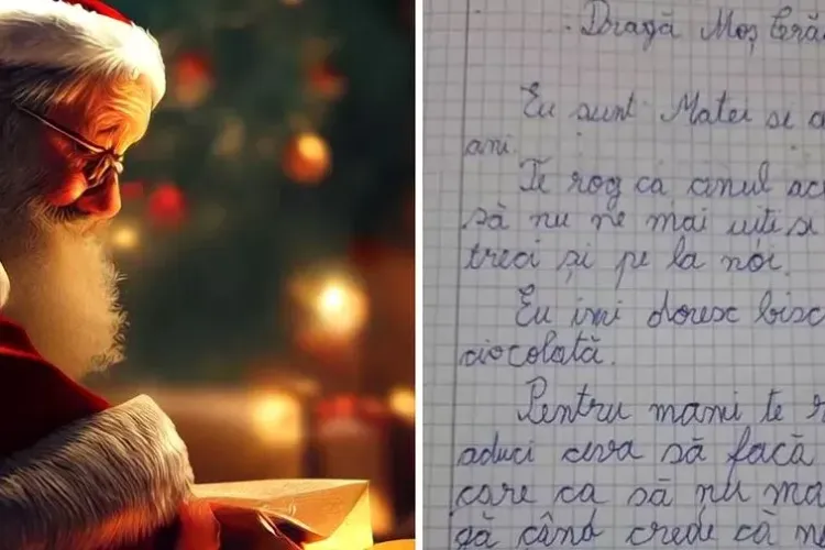 Matei, băiatul care a emoționat pe toată lumea: „Dragă Moș Crăciun, eu sunt Matei și am 8 ani. Te rog ca anul acesta să nu ne mai uiți”