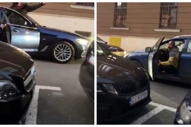 Scandal între șoferi, în centrul Clujului: ”Mă pune să dau înapoi, nu dau! Ești nesimțit!” - VIDEO