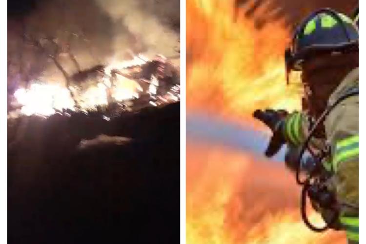 Tragedie la Cluj, după un incendiu puternic! Un bărbat imobilizat nu a fost salvat, accesul fiind infernal - VIDEO