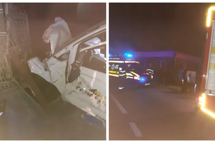 Un clujean s-a trezit cu un autoturism în curte și a sunat la 112: Un bărbat a fost dus la spital