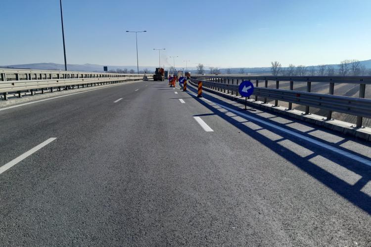 Atenție, șoferi! Restricții de circulație pe autostrada Sebeș-Turda, pentru efectuarea unor reparații