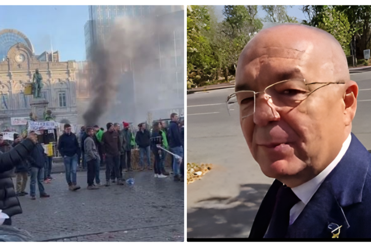 Boc a evitat protestele de la Cluj, de pe Kogălniceanu, dar s-a dus la Bruxelles să ia ”pulsul”: Să înțeleg exact revendicările fermierilor