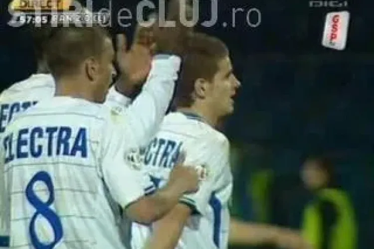 Universitatea Cluj, invinsa cu 2-0 de o candidata la retrogradare, Pandurii Targu Jiu - Vezi golurile