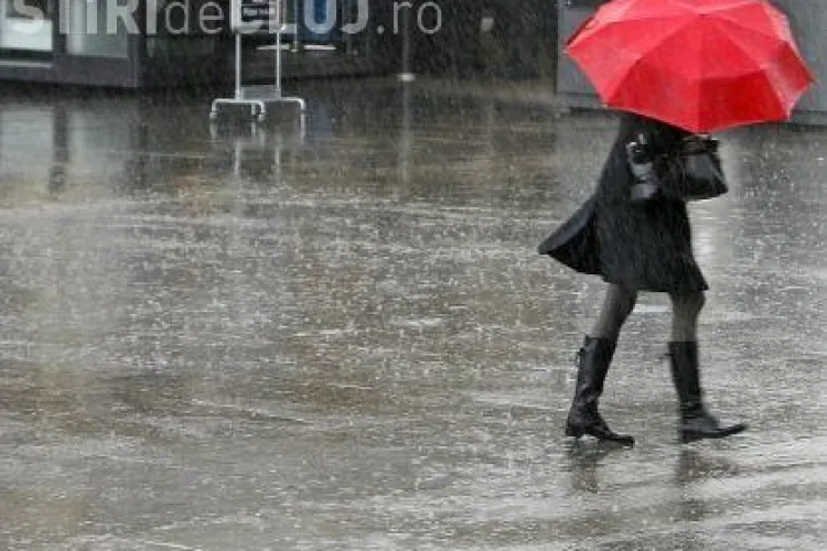 Vremea in Cluj! Ploi torentiale, vant puternic, iar izolat s-ar putea produce grindina. Vezi prognoza meteo
