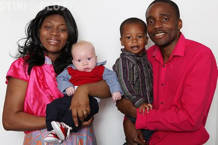 Un cuplu de negri a facut un copil alb! VEZI FOTO