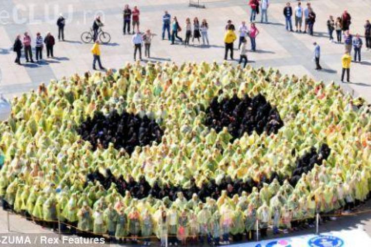 Croatii doboara recordul mondial la cel mai mare zambet din lume - FOTO
