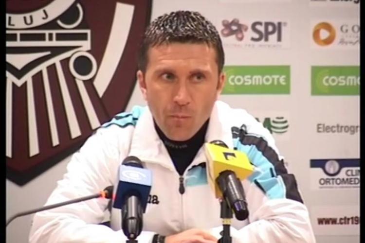 Antrenorul CFR Cluj, Alin Minteuan, despre fluieraturile suporterilor: "Din pacate, ei nu ne mai ajuta"