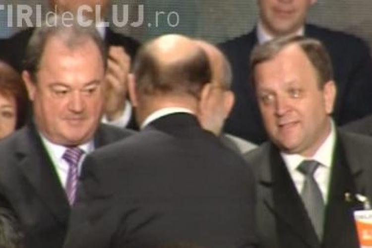 Basescu l-a ignorat pe Blaga la Conventia PDL! VIDEO