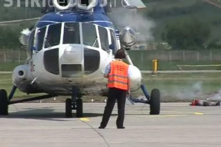 Explozia unui avion, simulata pe Aeroportul International Cluj! VEZI VIDEO