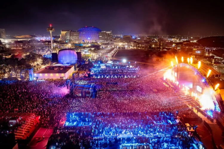 O zi record pentru Untold Dubai: Au fost 50.000 de oameni la primul festival din emirat - FOTO