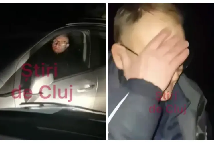 Primarul din Măguri Răcătău filmat beat la volan! Doi polițiști l-au ajutat să scape / Mânca zăpadă - VIDEO