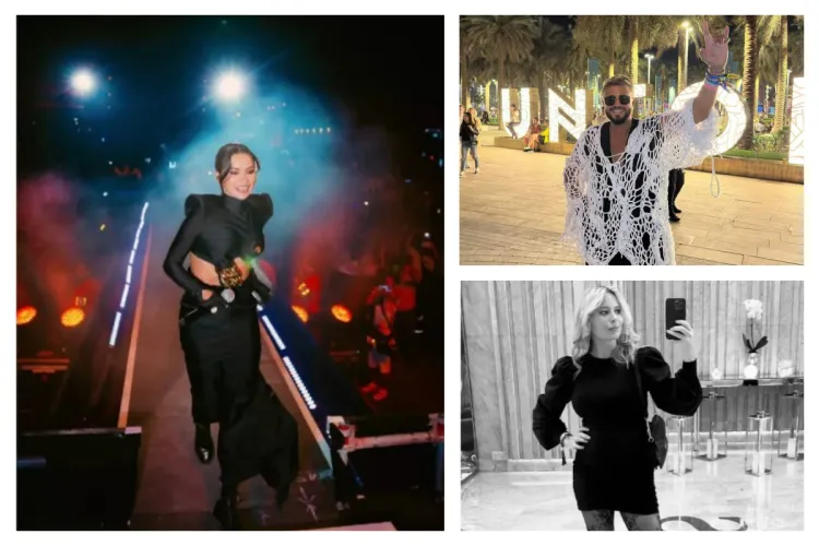 Cum s-au îmbrăcat vedetele din România la Untold Dubai. Luxul și opulența, la ele acasă după ce festivalul s-a extins de la Cluj în Dubai