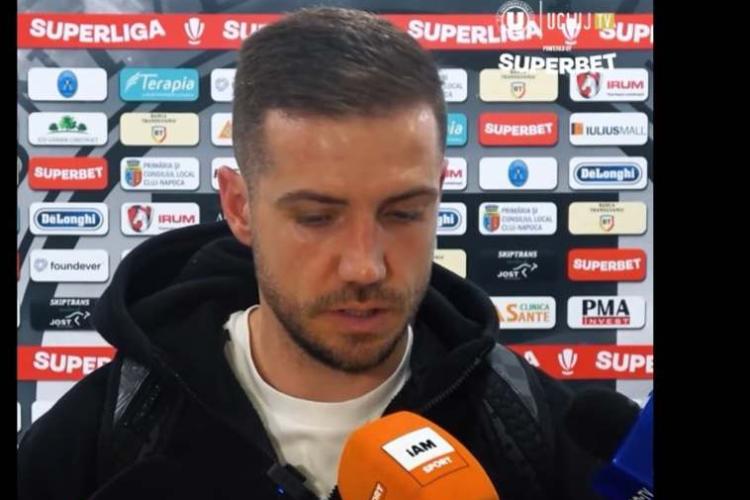 Alex Chipciu, declarații savuroase după U Cluj - FCSB: „E greu să te ții după Coman, după Olaru, sunt tineri, puternici, au testosteron mult”