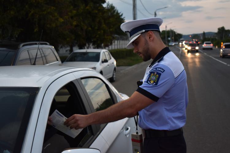 Peste 80 de permise de conducere, reținute în doar 3 zile, în Cluj. Polițiștii clujeni au aplicat 607 sancțiuni 