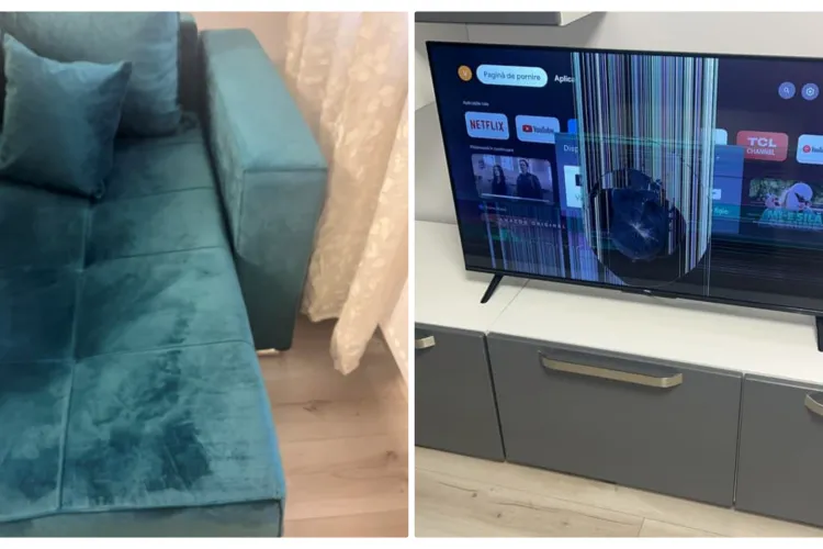 Apartament devastat de un chiriaș care a fugit: ”Nu am declarat la ANAF. A furat și a distrus” - FOTO