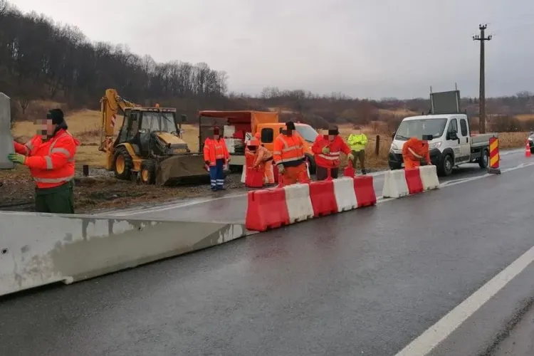 Restricții de circulație pe DN1 E60, între localitățile Huedin și Poieni. Se efectuează lucrări 