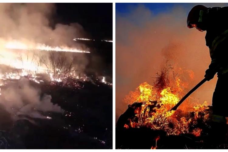 Pompierii din Cluj avertizează că ar putea ajunge greu la intervențiile de urgență din oraș din cauza incendiilor de vegetație