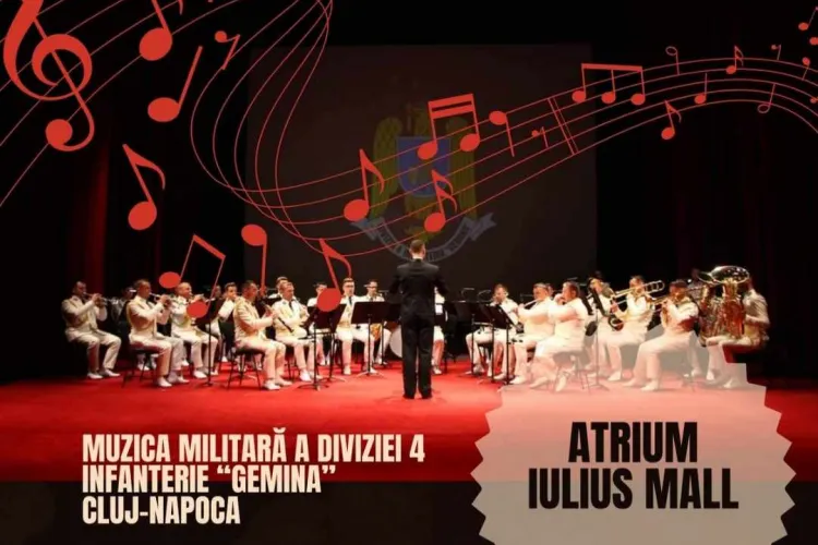 Vino la „Concertul Primăverii”, susținut de Divizia 4 Infanterie ,,Gemina”, în Iulius Mall Cluj! 