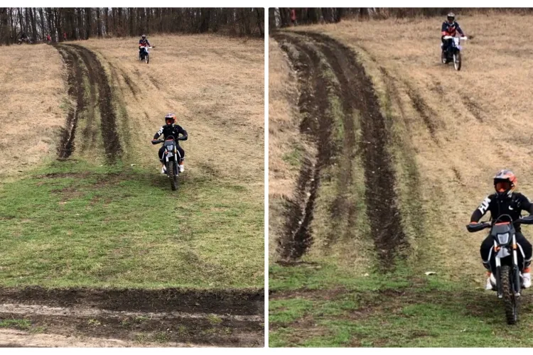 Bikerii care distrug pădurea Hoia, alungați de activiști cu bâtele - FOTO