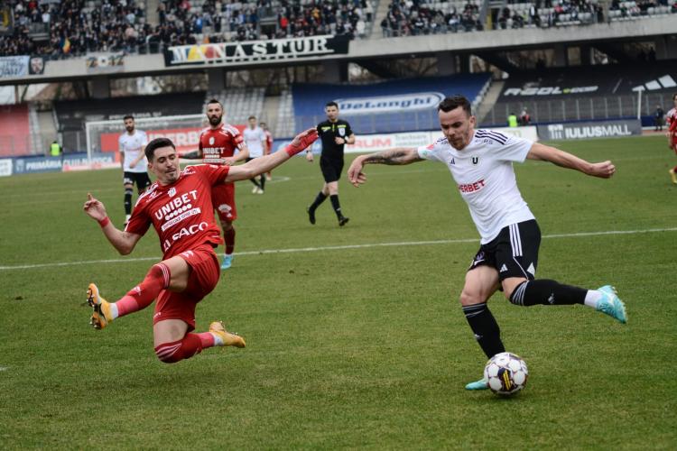U Cluj a câștigat meciul cu FC Botoșani și e aproape de play-off! Acum e pe locul 6