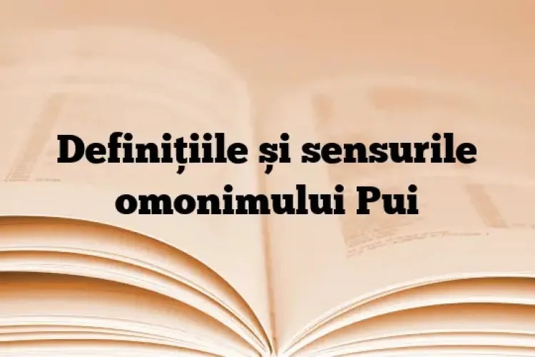 Care e pluralul corect al cuvântului ”pui”. Mulți români greșesc