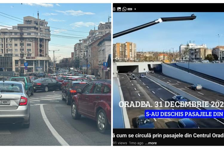 Cluj VS Oradea! Noi avem trafic, ei au pasaje: La Oradea nu e populație ca la Cluj, deci nici trafic! - FOTO