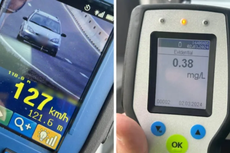 Amendă uriașă și pentru un șofer prins circulând cu peste 120 km/h pe drumurile Clujului. Bărbatul era beat și avea ITP-ul expirat