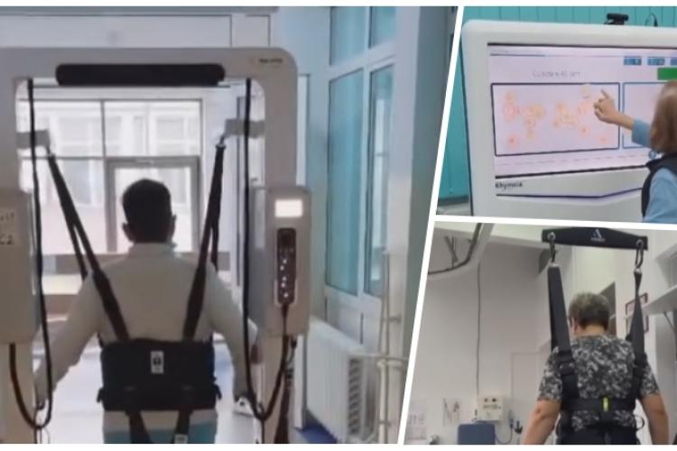 Aparatură robotizată pentru recuperare medicală, la Spitalul Clinic de Recuperare Cluj. Investiția se ridică la peste 10 milioane de lei 