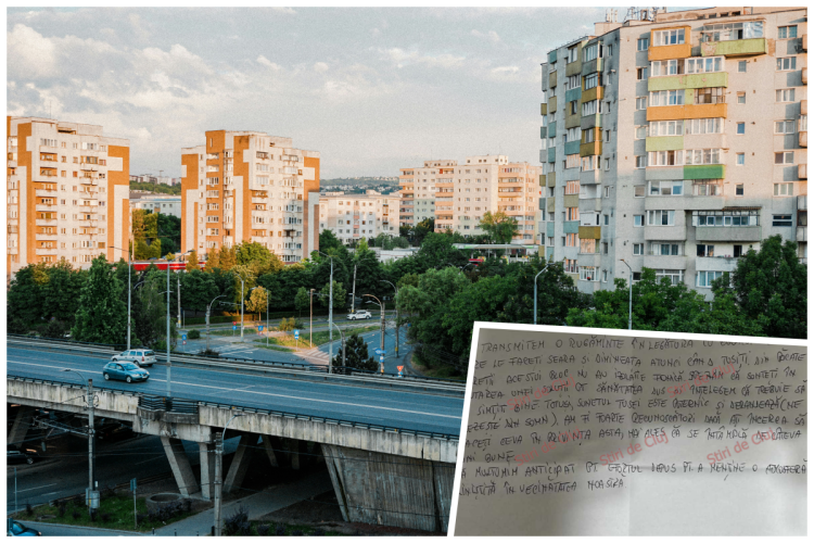 „Sunetul tusei deranjează, faceți ceva”. Standardele de conviețuire, tot mai sus la Cluj, mesaj savuros lăsat de vecini într-un bloc din Mănăștur