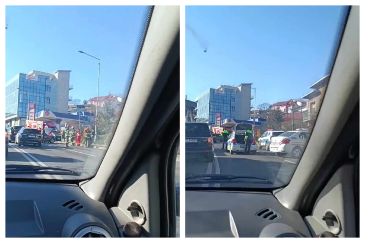 Cluj: Tamponare între 5 mașini pe Calea Turzii! Opt persoane sunt consultate de medici - VIDEO