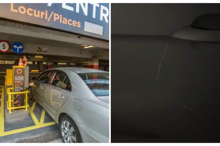 ”Sună-mă să ne înțelegem amiabil, dacă nu te găsesc eu!” - Incident neplăcut în parcarea de la Iulius Mall Cluj - FOTO