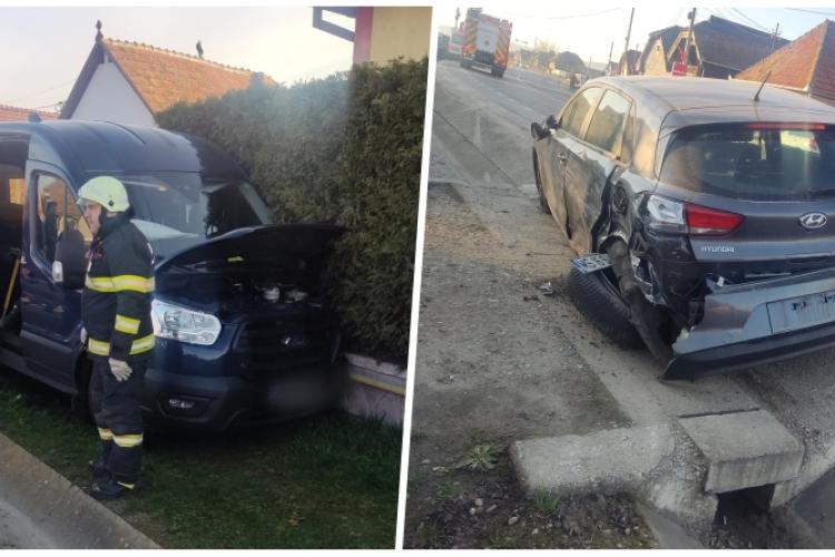 Accident în Luncani, Cluj. Două persoane au fost consultate de echipajul SMURD
