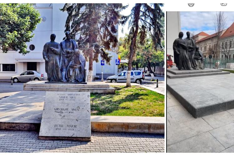 Au repus monumentul pe soclu, în ”marea” de beton și granit de pe strada Kogălniceanu. Vă place cum arată?