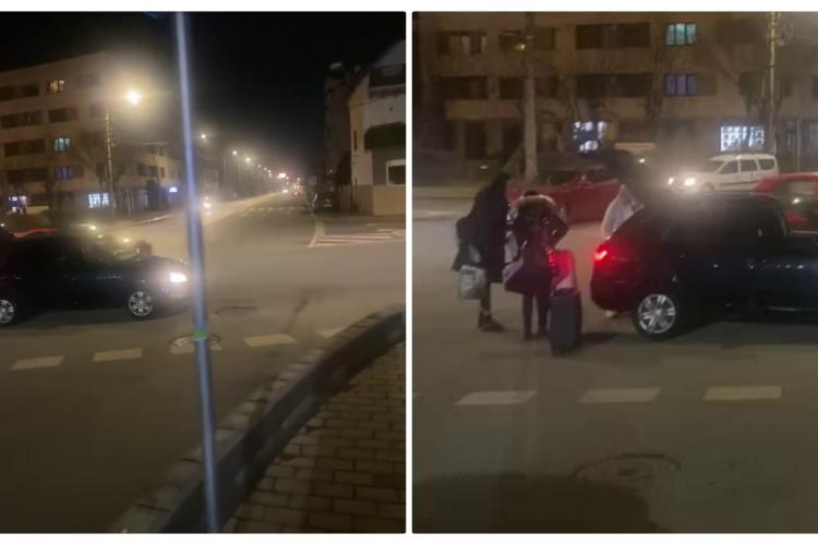 Cluj - Cum să blochezi o intersecție întreagă pentru a lua clienții cu mașina - VIDEO