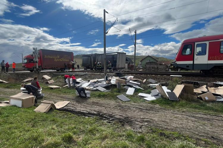 Accident feroviar în Jucu! 30 de călători se află în trenul implicat în incident