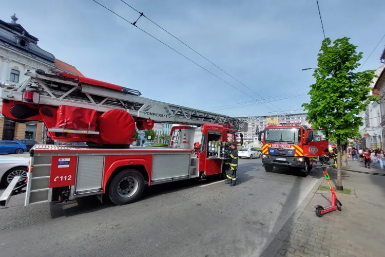 Incendiu în Piața Mihai Viteazu! O clujeancă a uitat tigaia pe foc 