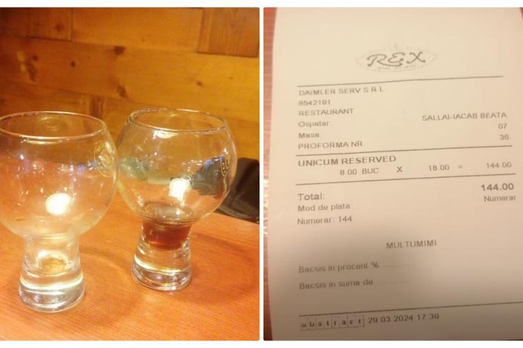 Turist șocat cât costă băutura la Cluj: ”Nu știam de ce este gol restaurantul. Acum știu!” - FOTO