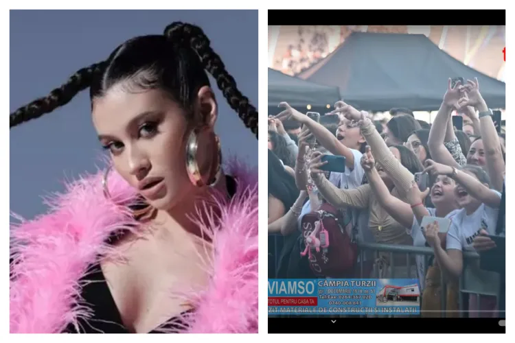 Erika Isac, în concert la Turda Arena, în fața a sute de adolescenți. Cântăreața nu urcă pe scenă pe bani puțini - VIDEO