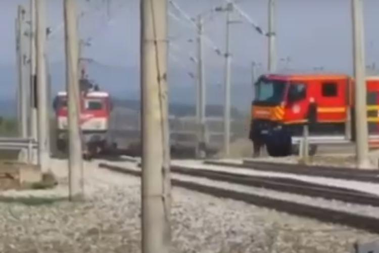 Ce a pățit mecanicul de locomotivă care a evitat impactul cu mașina de pompieri din Cluj